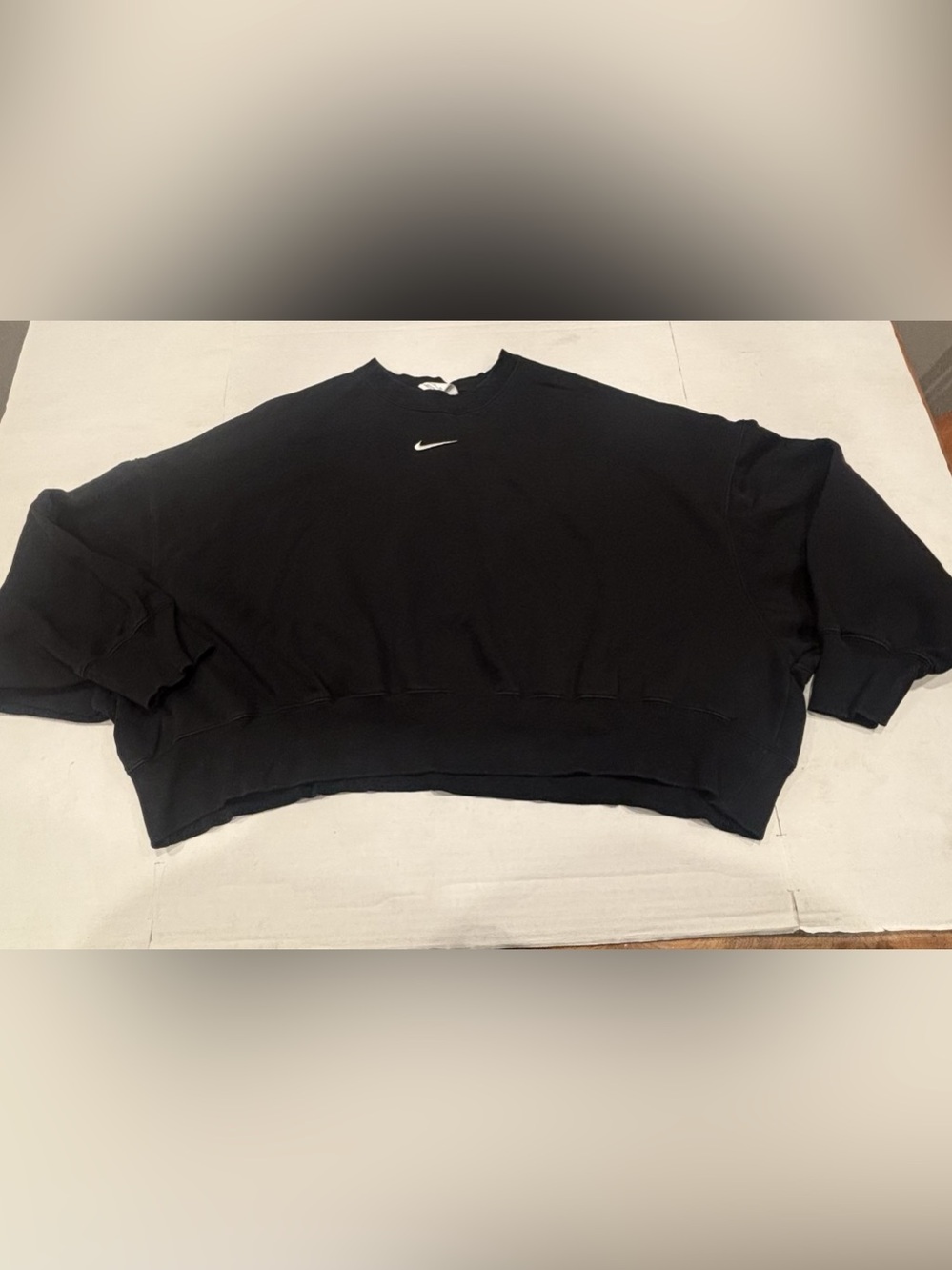Nike Sportswear Phoenix Fleece Oversized Crew-Neck Sweatshirt Black Crewneck